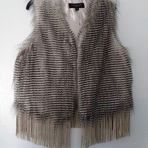 Faux fur vest